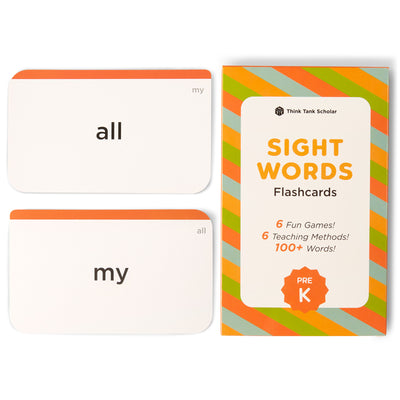 Preschool Sight Word Flash Cards